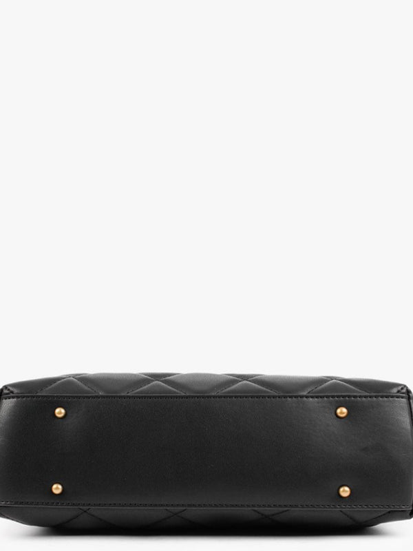 Cessily Girlfriend Quilted Black Shopper Bag