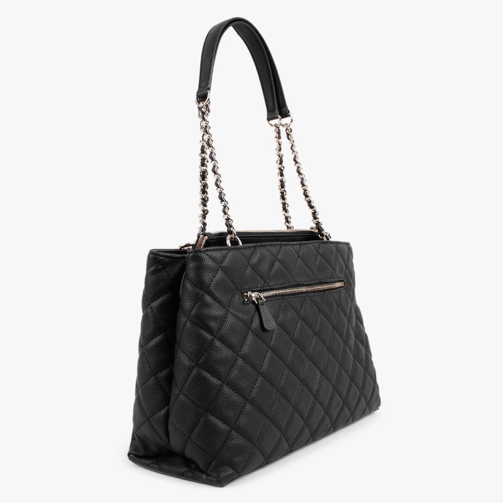 Gillian Girlfriend Quilted Black Carryall Bag