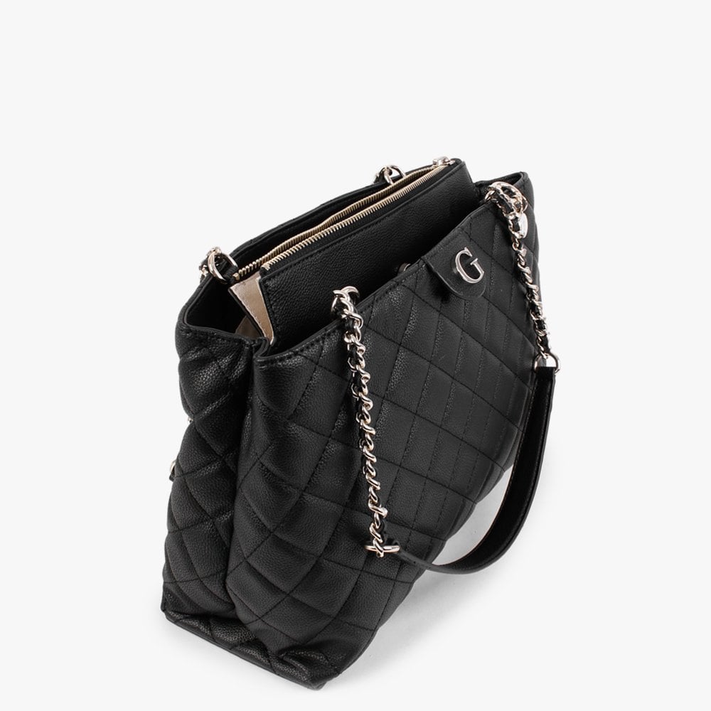 Gillian Girlfriend Quilted Black Carryall Bag