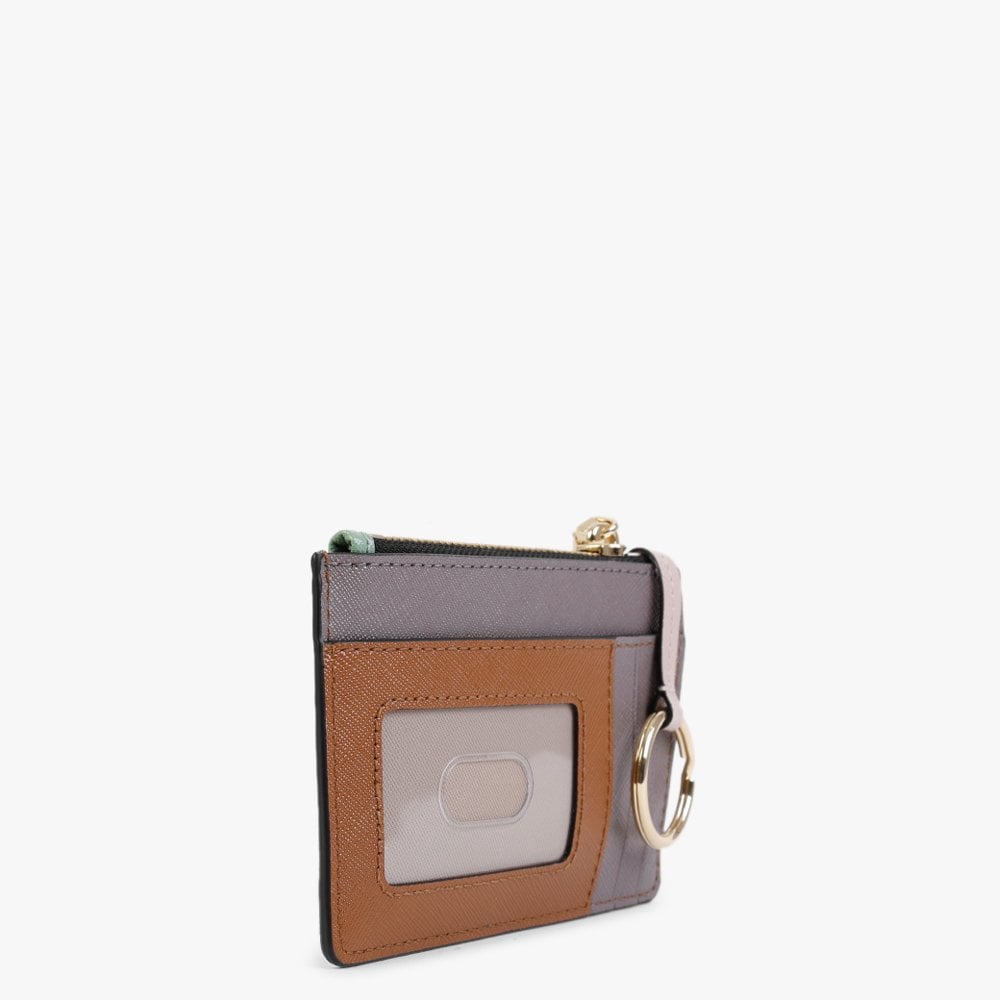 The Snapshot Top Zip Aspen Green Multi Leather Wallet