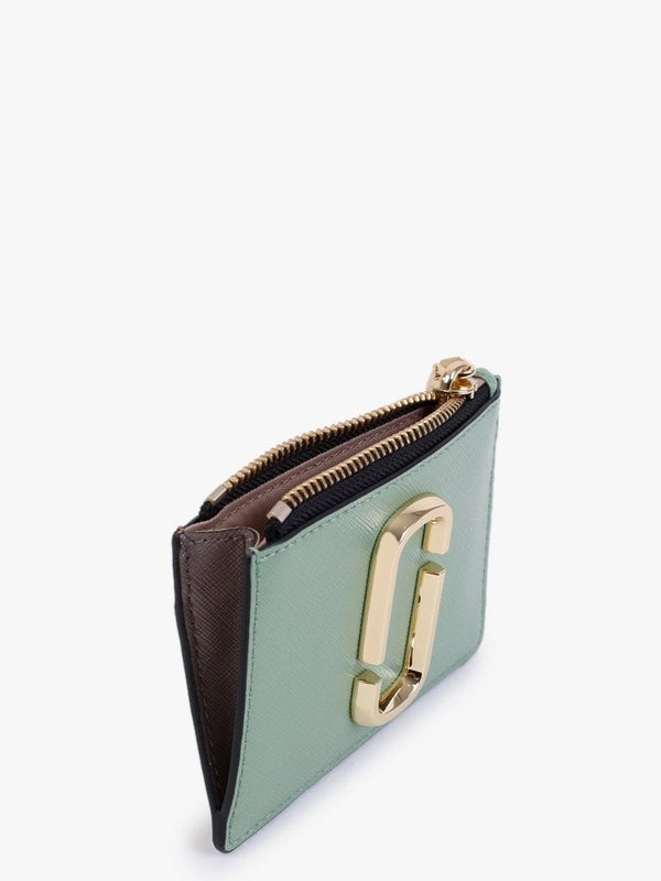 The Snapshot Top Zip Aspen Green Multi Leather Wallet