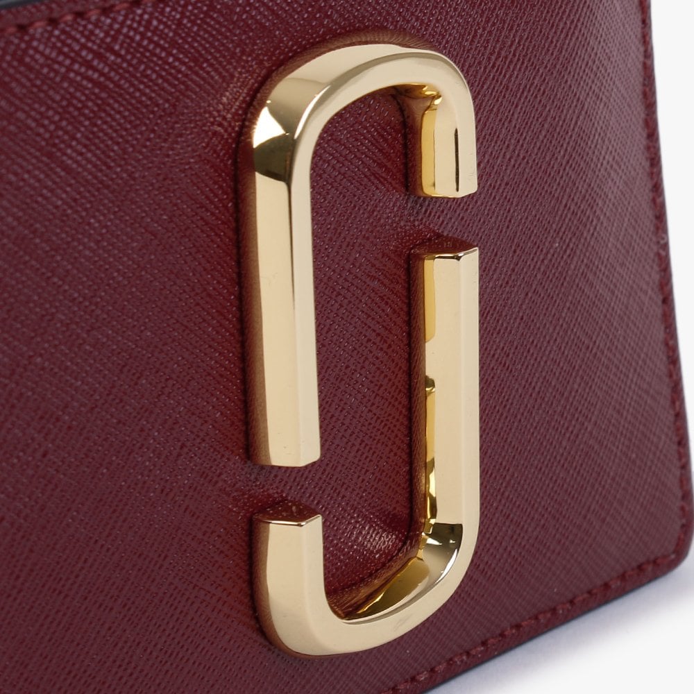 The Snapshot Top Zip Vachetta Red Multi Leather Wallet