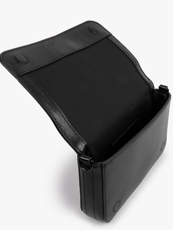 The Snapshot DTM Black Leather Cross-Body Bag