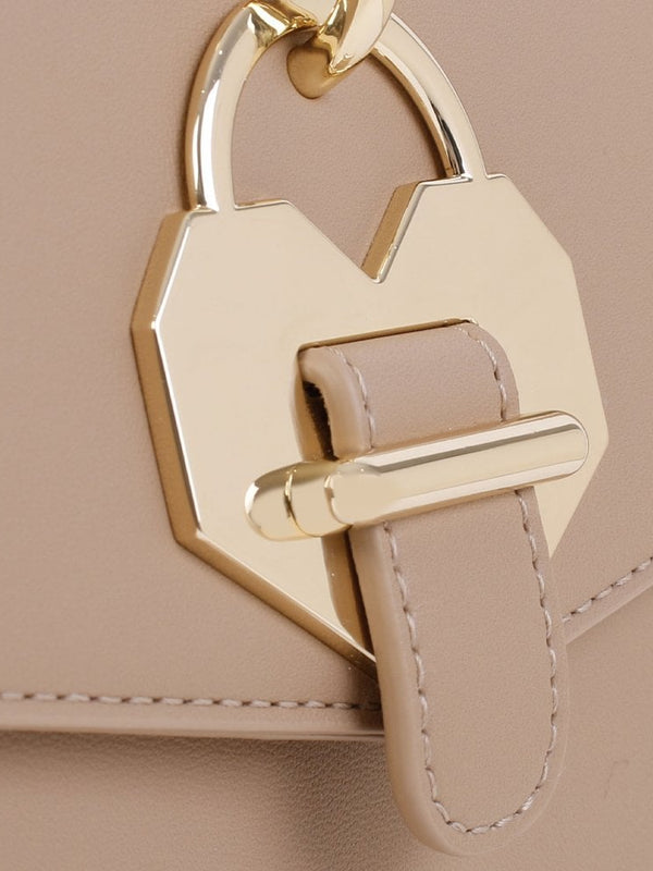 Lockie Heart Beige Shoulder Bag