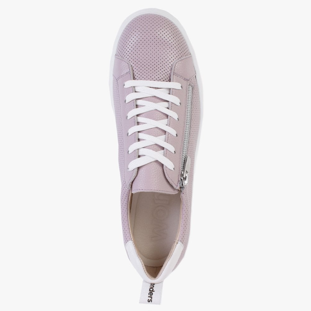 Chorus Purple Leather Flatform Trainers
