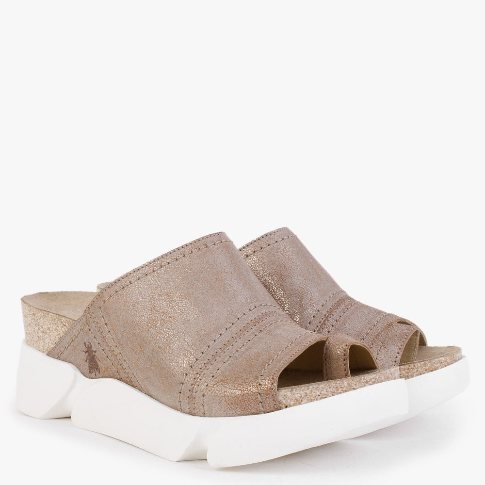 Sive Luna Leather Toe Loop Mules