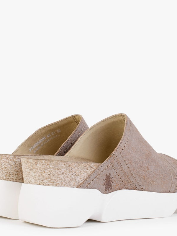 Sive Luna Leather Toe Loop Mules