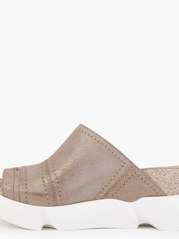 Sive Luna Leather Toe Loop Mules