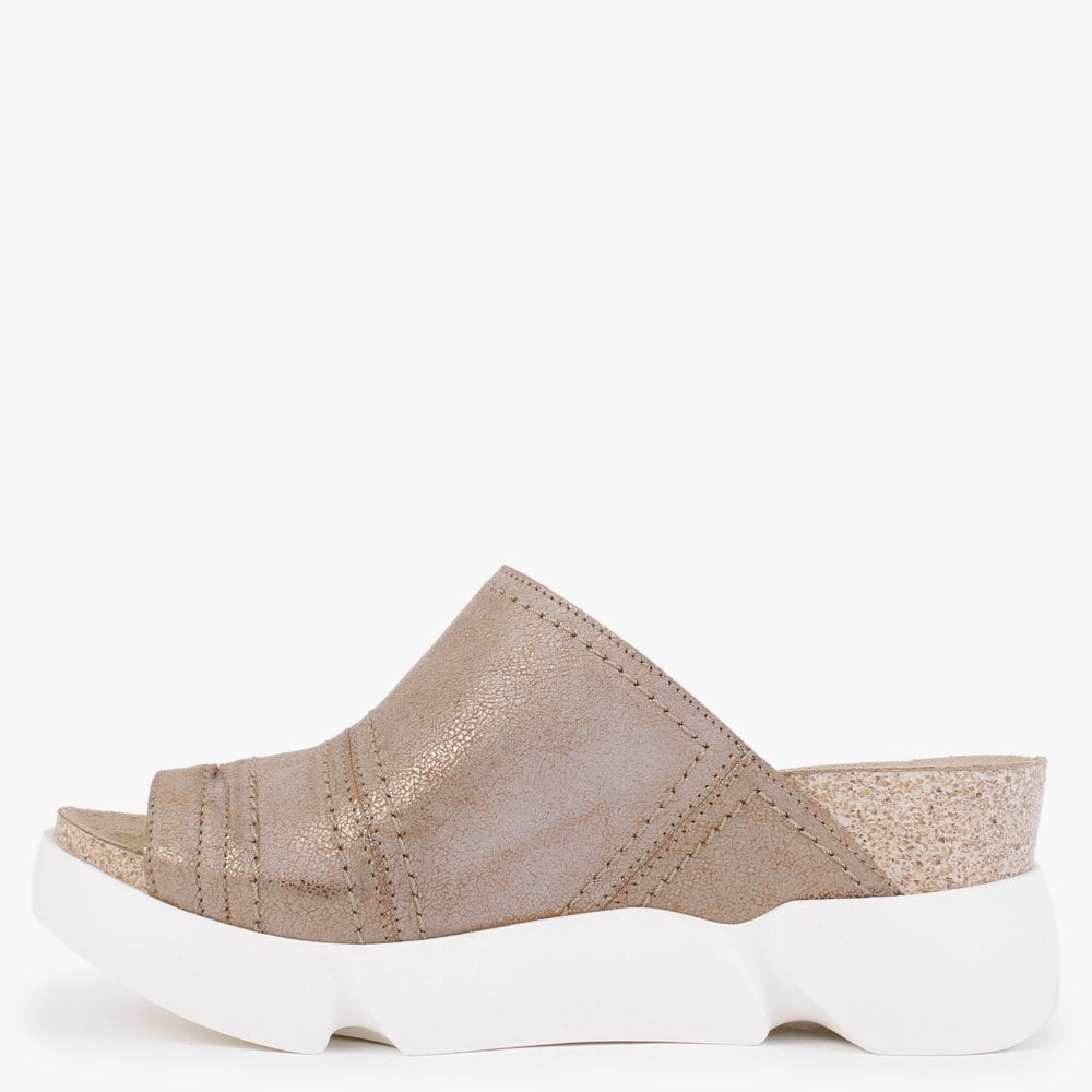 Sive Luna Leather Toe Loop Mules