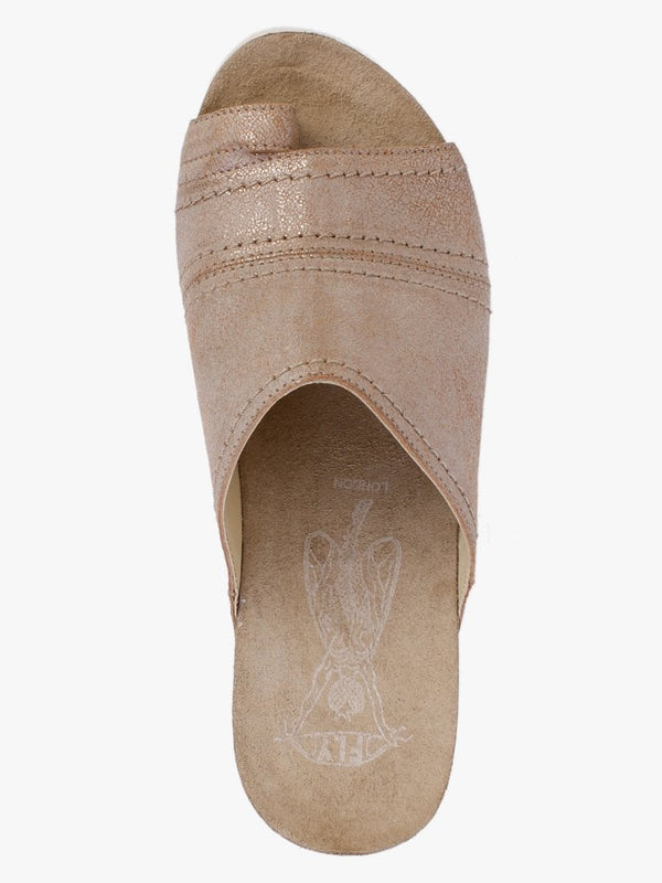 Sive Luna Leather Toe Loop Mules