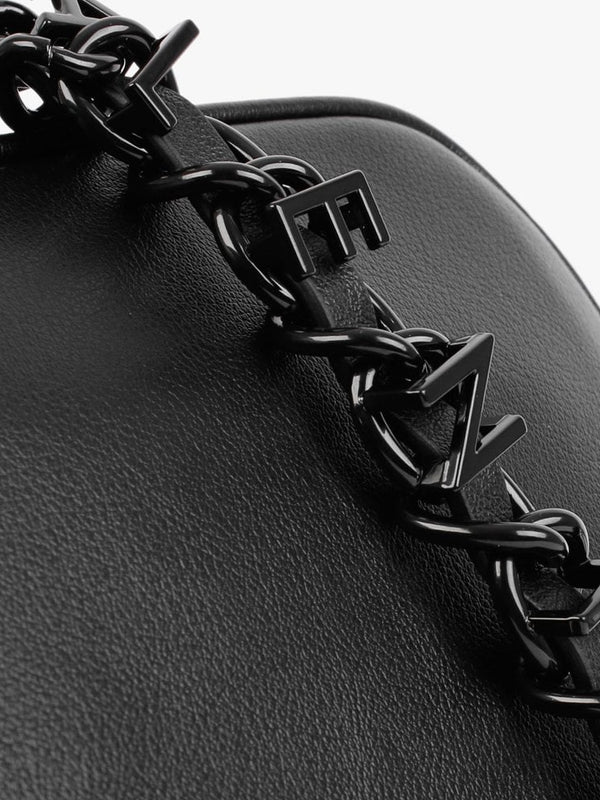Cognac Haversack Black Cross-Body Bag