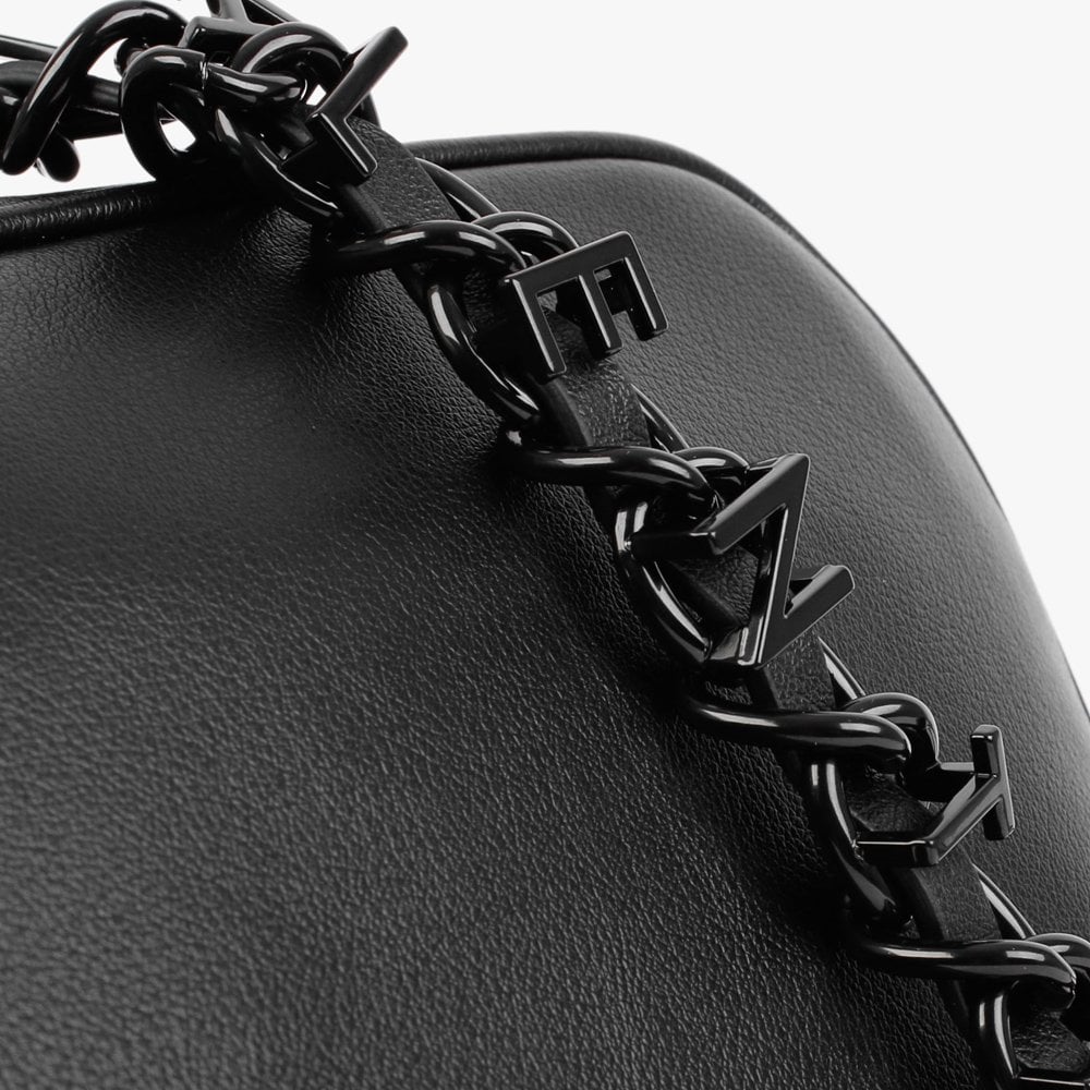 Cognac Haversack Black Cross-Body Bag