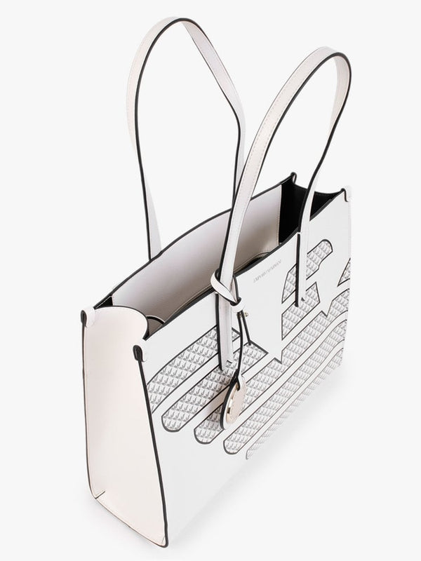 Frida II White Shopper Bag