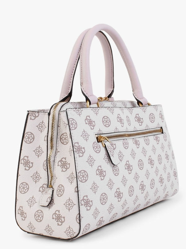 Briana Girlfriend Cream Logo Satchel Bag