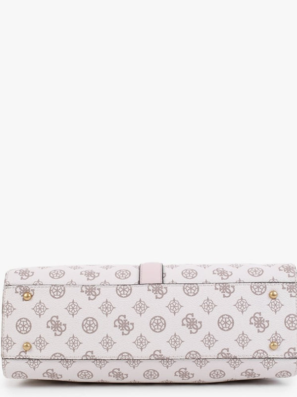 Briana Girlfriend Cream Logo Satchel Bag