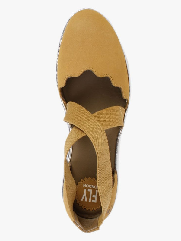 Lago Bumblebee & Silver Low Wedge Shoes