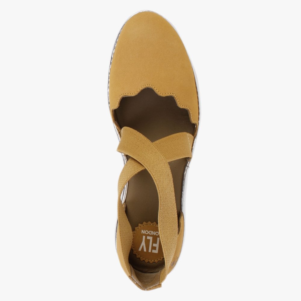 Lago Bumblebee & Silver Low Wedge Shoes