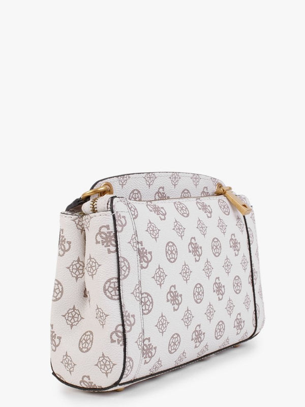 Briana Society Cream Logo Cross-Body Bag