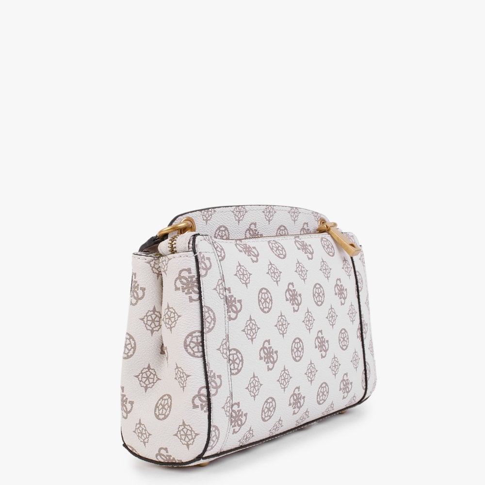 Briana Society Cream Logo Cross-Body Bag