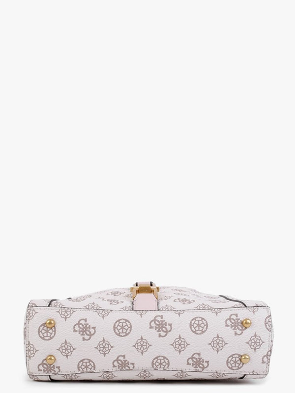 Briana Society Cream Logo Cross-Body Bag