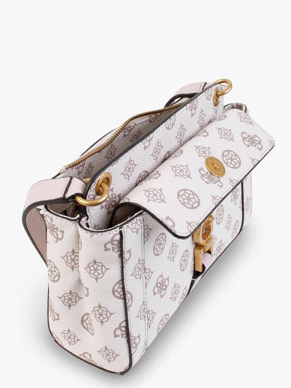 Briana Society Cream Logo Cross-Body Bag