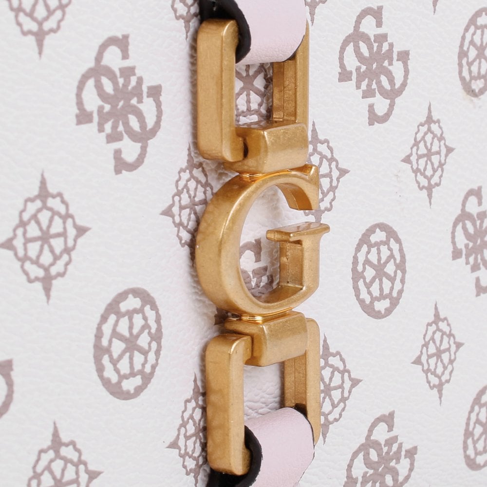 Briana Society Cream Logo Cross-Body Bag