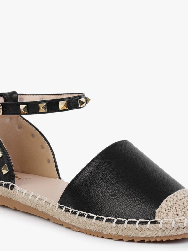Cubette Black Studded Espadrilles