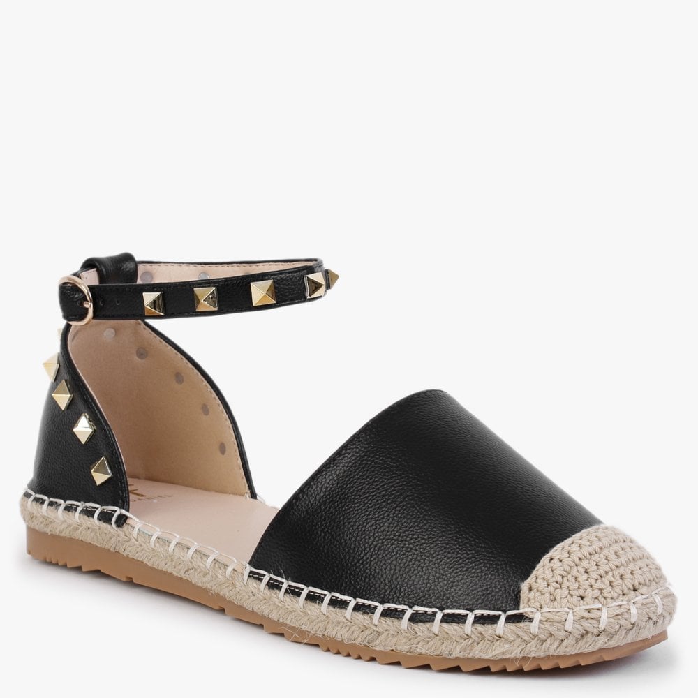 Cubette Black Studded Espadrilles