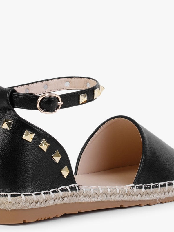Cubette Black Studded Espadrilles
