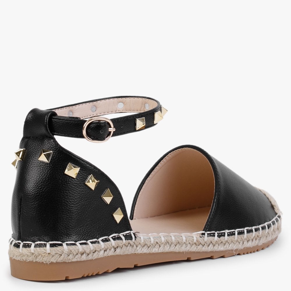 Cubette Black Studded Espadrilles