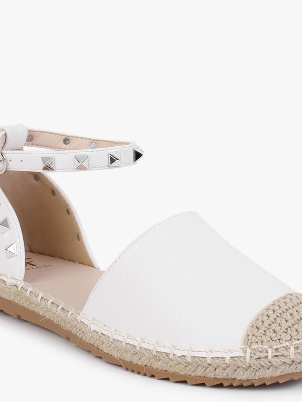 Cubette White Studded Espadrilles