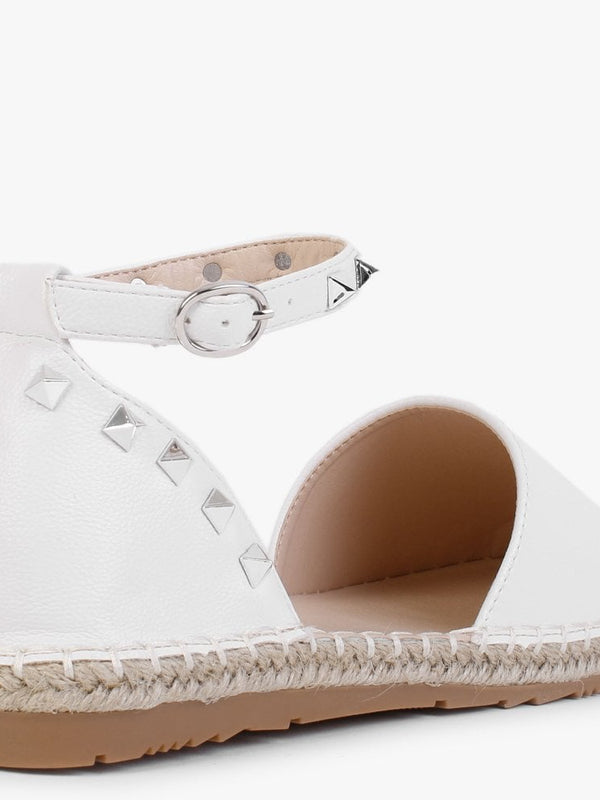 Cubette White Studded Espadrilles