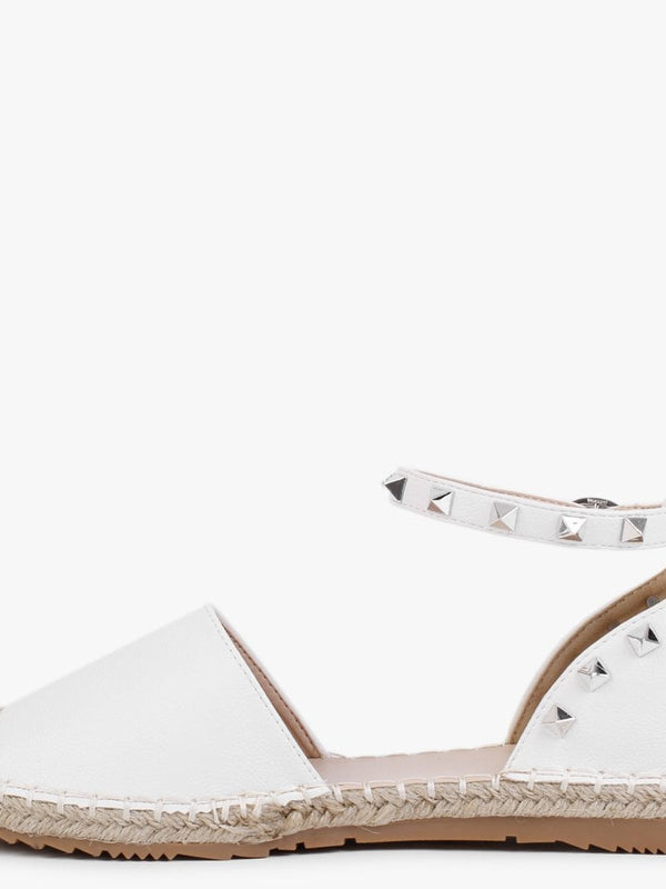 Cubette White Studded Espadrilles