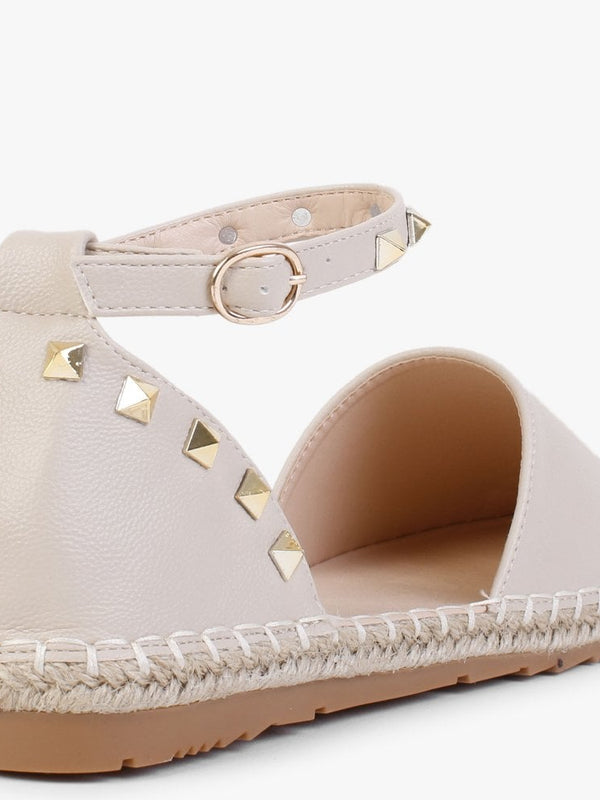 Cubette Beige Studded Espadrilles
