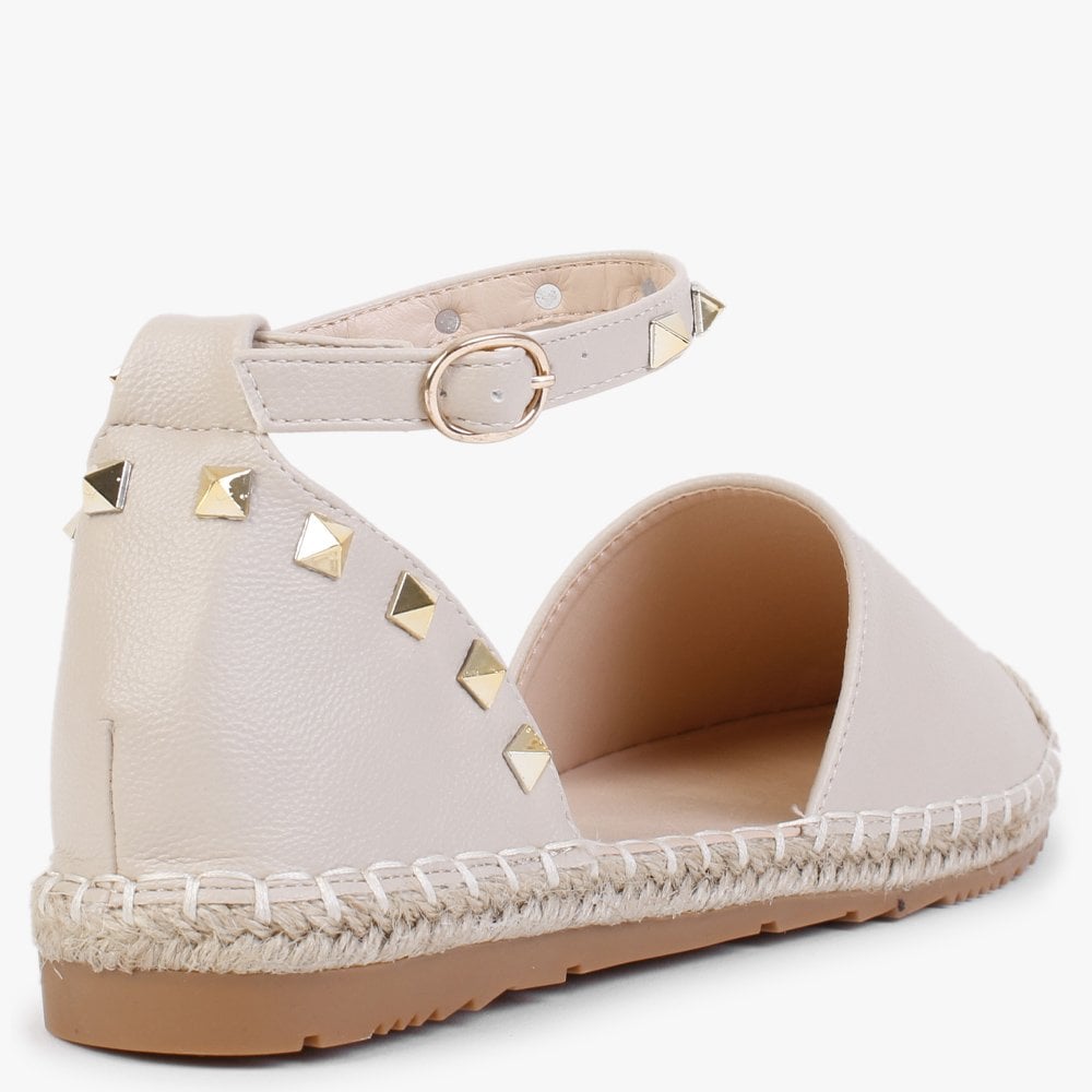 Cubette Beige Studded Espadrilles