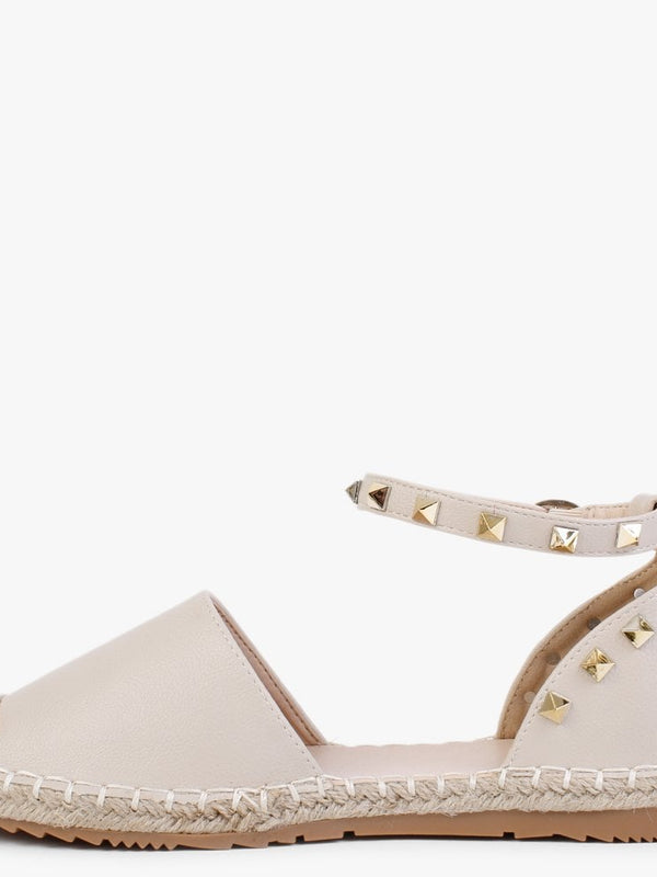 Cubette Beige Studded Espadrilles