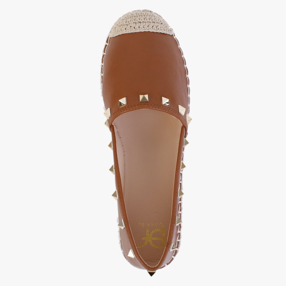 Cubby Tan Studded Espadrilles