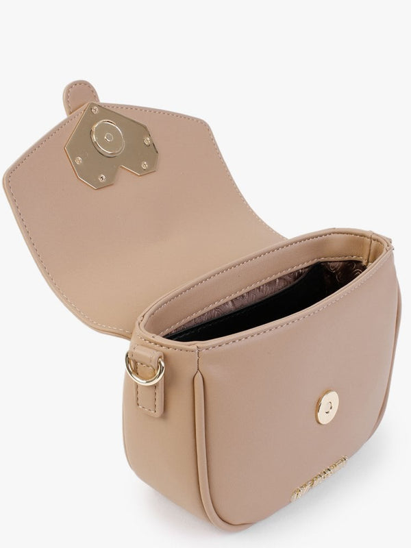 Lockie Heart Beige Cross-Body Bag