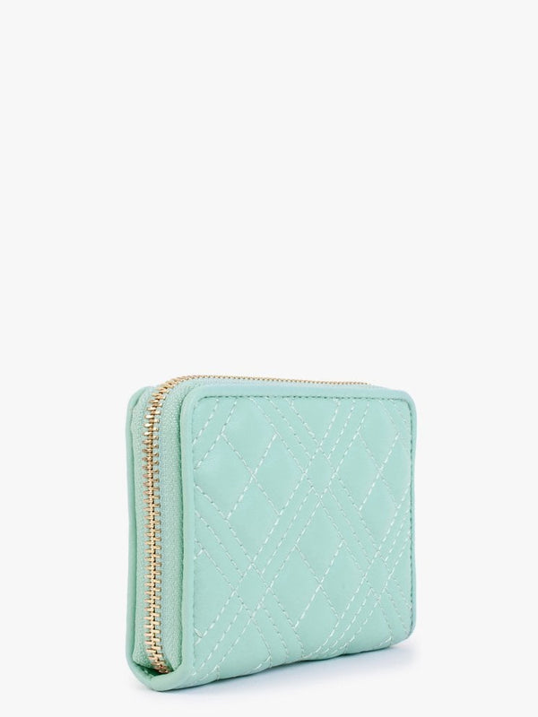 Quilted Menta Coin Purse