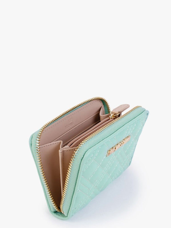 Quilted Menta Coin Purse