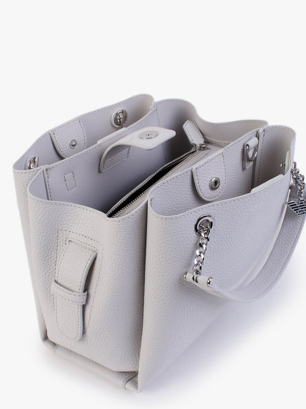 Small Tri Cloud Pebbled Tote Bag
