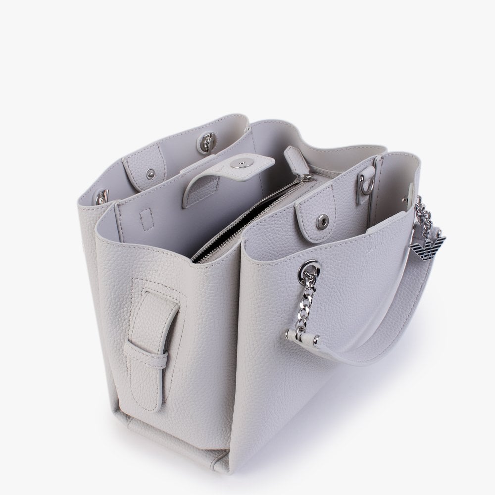 Small Tri Cloud Pebbled Tote Bag