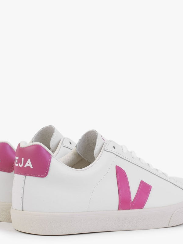 Esplar Logo Extra White Mia Leather Trainers