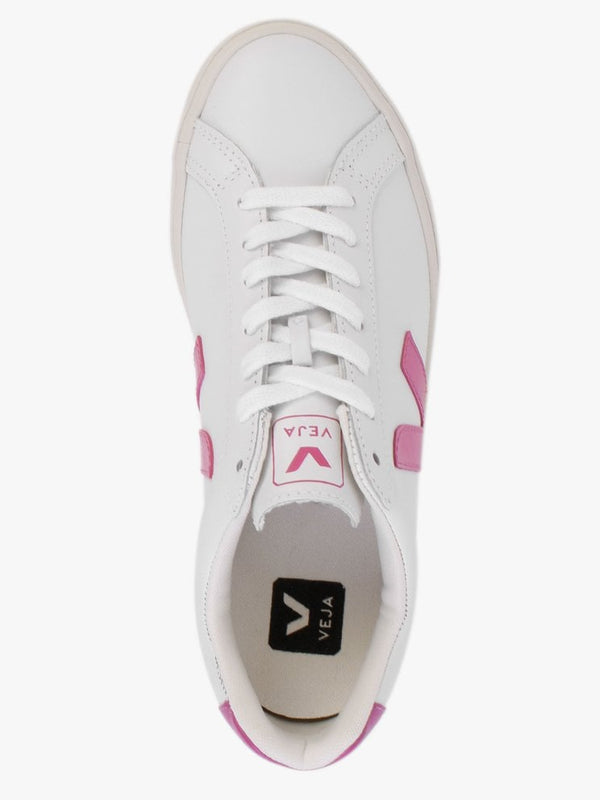 Esplar Logo Extra White Mia Leather Trainers