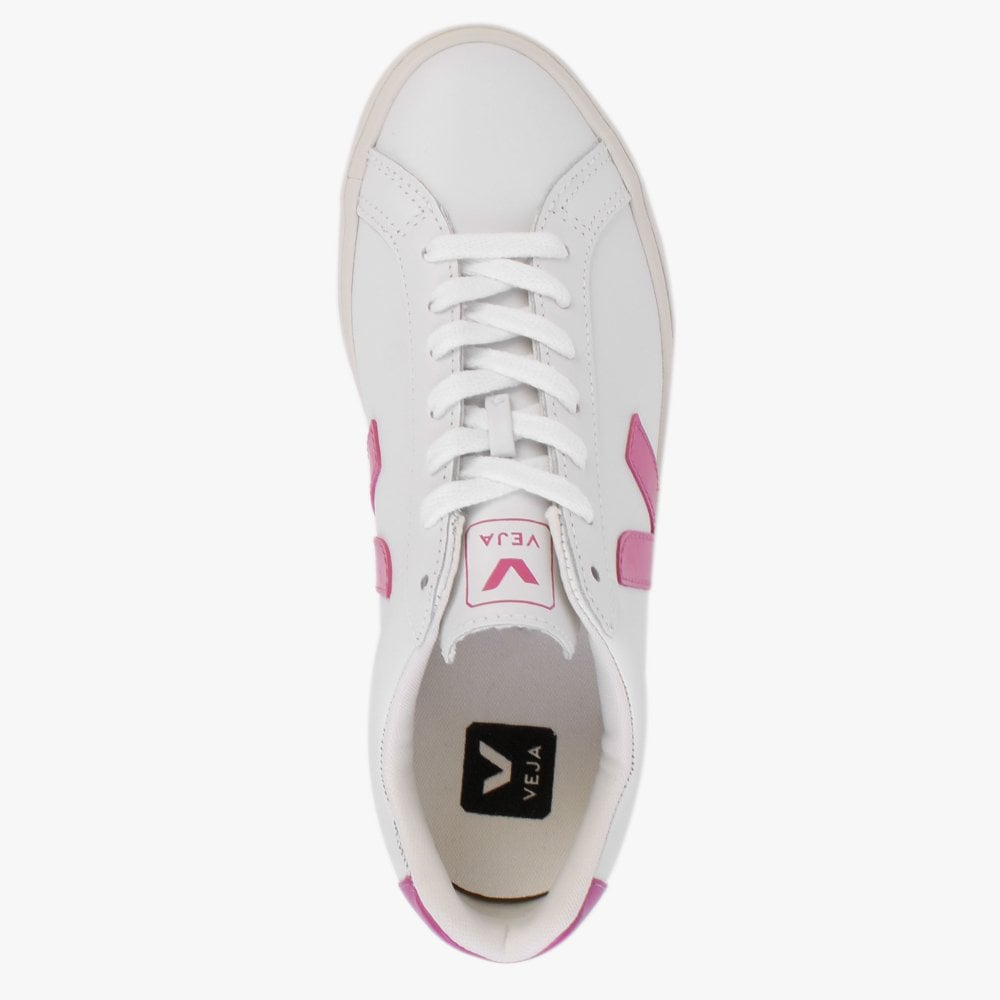 Esplar Logo Extra White Mia Leather Trainers