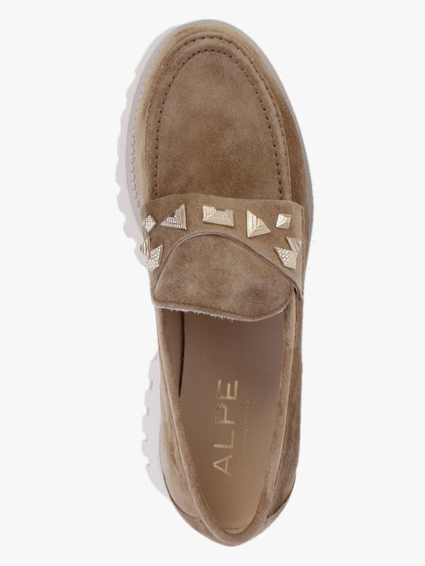Floret Brown Suede Chunky Loafers