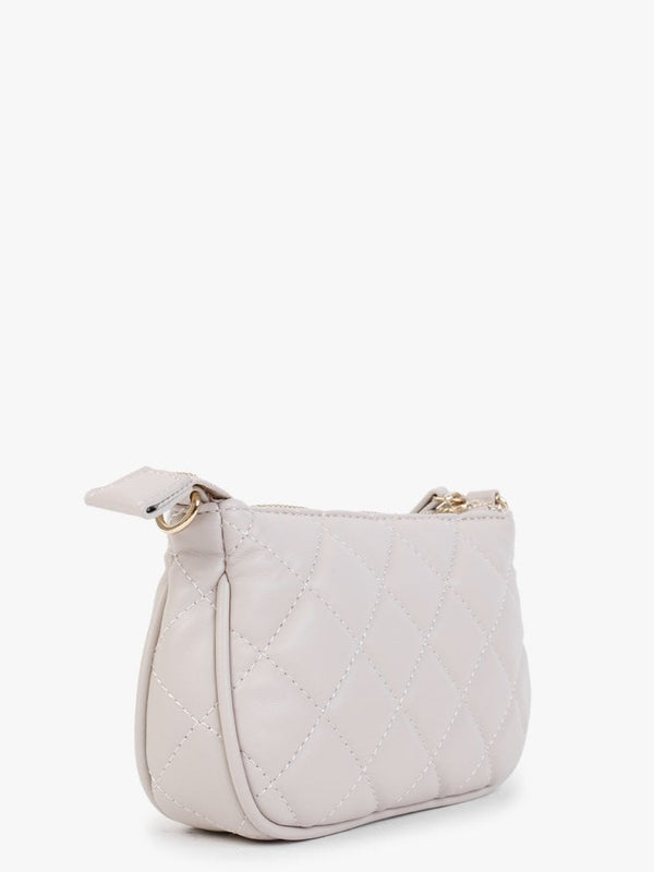 Ocarina II Ecru Quilted Cross-Body Bag