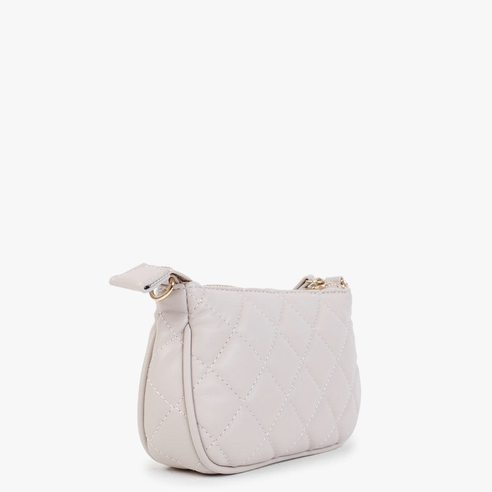 Ocarina II Ecru Quilted Cross-Body Bag