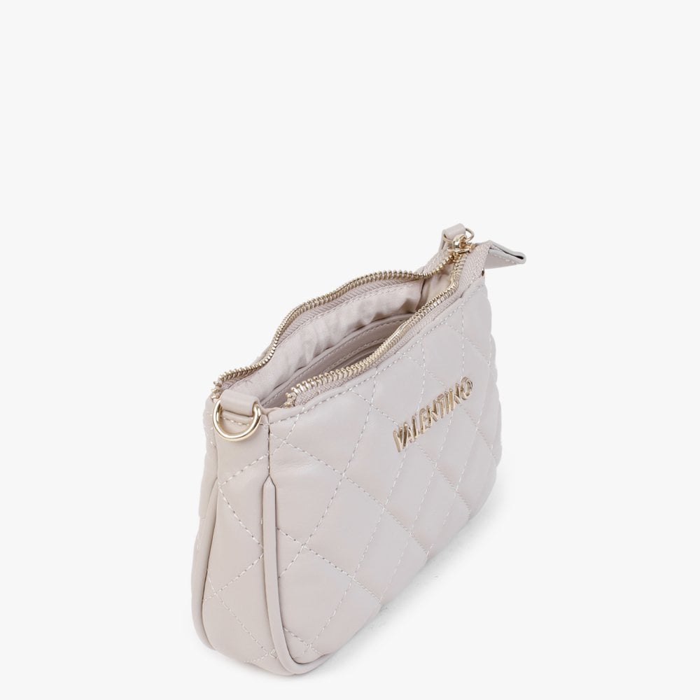 Ocarina II Ecru Quilted Cross-Body Bag