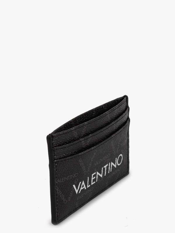 Liuto Black Multi Logo Card Case